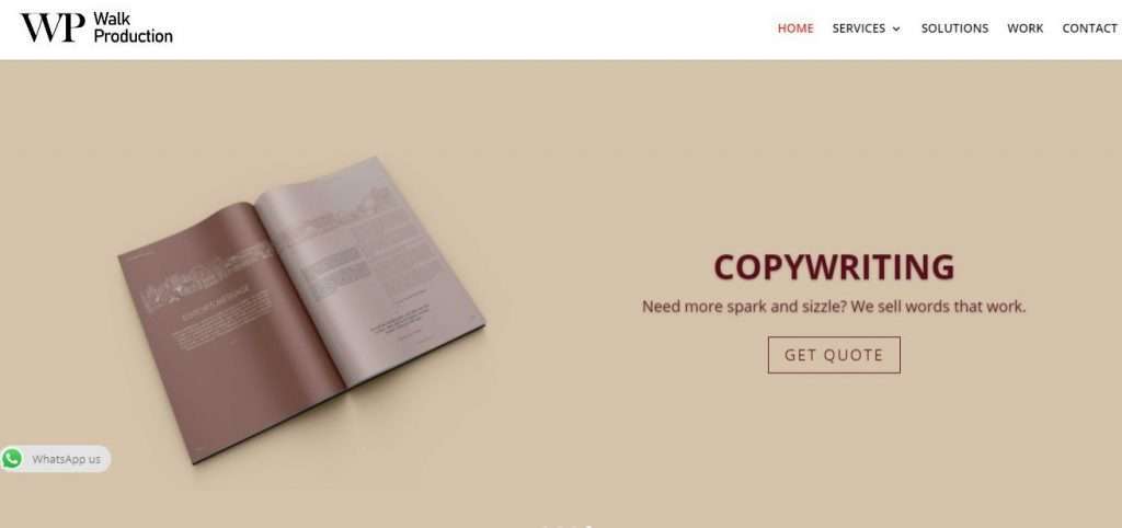 copywriting or content writing assistance